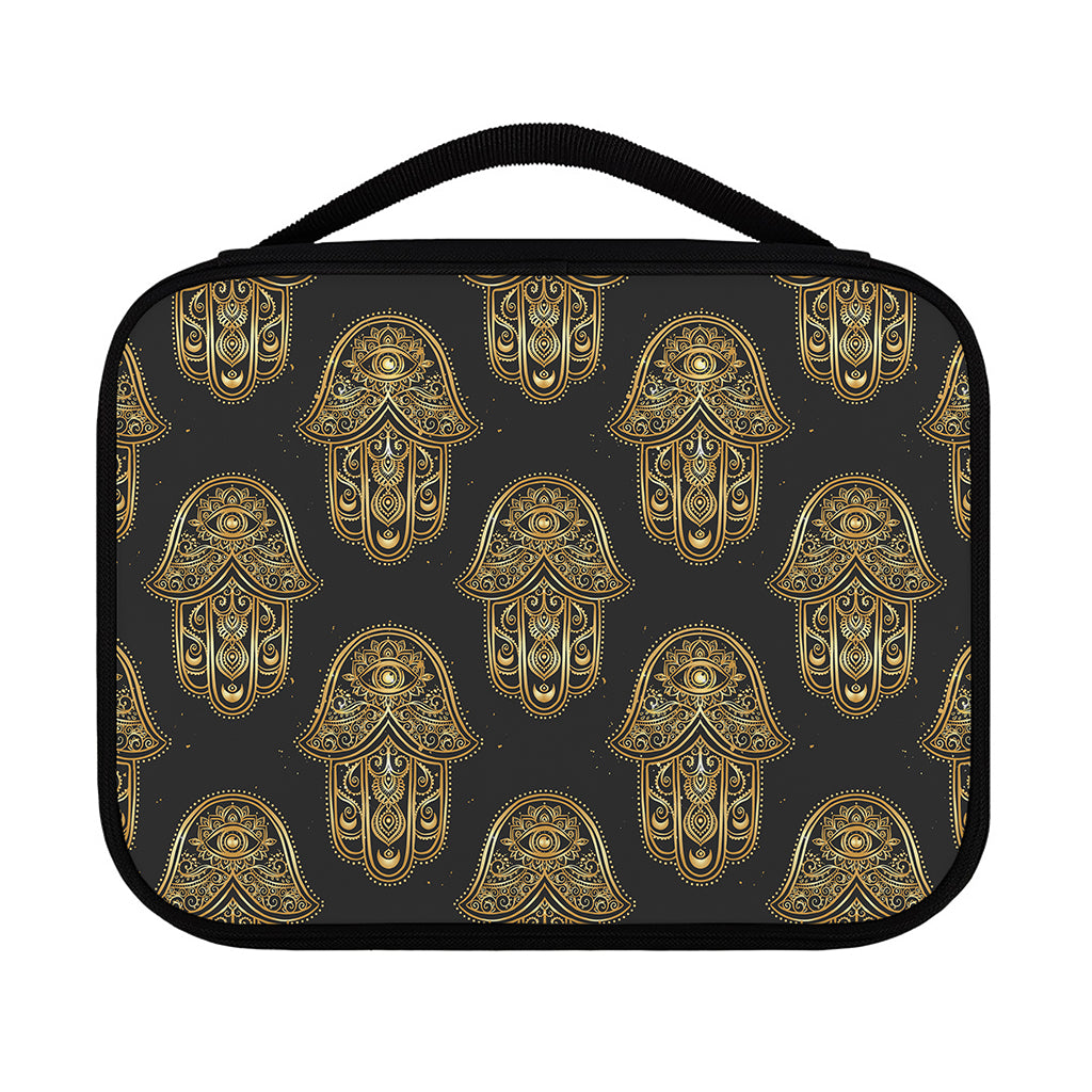 Gold Hamsa Pattern Print Classic Bible Case