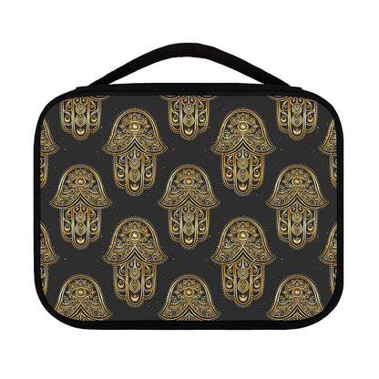 Gold Hamsa Pattern Print Classic Bible Case