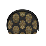 Gold Hamsa Pattern Print Coin Purse