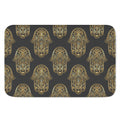 Gold Hamsa Pattern Print Indoor Door Mat