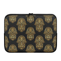 Gold Hamsa Pattern Print Laptop Sleeve