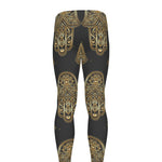 Gold Hamsa Pattern Print Men's leggings