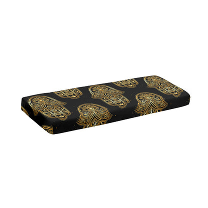 Gold Hamsa Pattern Print Piano Keyboard Cover