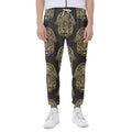 Gold Hamsa Pattern Print Joggers