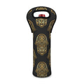 Gold Hamsa Pattern Print Single Neoprene Wine Tote