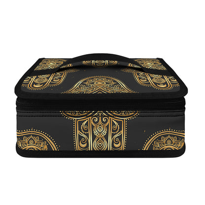 Gold Hamsa Pattern Print Small Lunch Bag