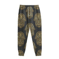 Gold Hamsa Pattern Print Sweatpants