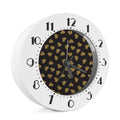 Gold Heart (NOT Real) Glitter Print Alarm Clock