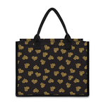 Gold Heart (NOT Real) Glitter Print Canvas Tote Bag