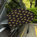 Gold Heart (NOT Real) Glitter Print Car Side Mirror Covers