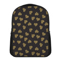 Gold Heart (NOT Real) Glitter Print Casual Backpack