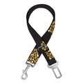 Gold Heart (NOT Real) Glitter Print Dog Seat Belt