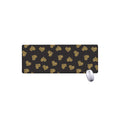 Gold Heart (NOT Real) Glitter Print Extended Mouse Pad