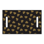 Gold Heart (NOT Real) Glitter Print Golf Cart Seat Cover