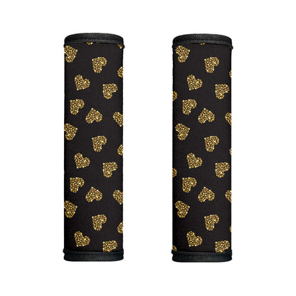 Gold Heart (NOT Real) Glitter Print Handle Covers