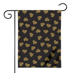 Gold Heart (NOT Real) Glitter Print House Flag