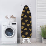 Gold Heart (NOT Real) Glitter Print Ironing Board Cover