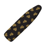 Gold Heart (NOT Real) Glitter Print Ironing Board Cover