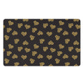 Gold Heart (NOT Real) Glitter Print Polyester Doormat