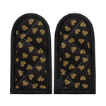Gold Heart (NOT Real) Glitter Print Skillet Handle Cover