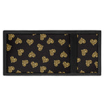 Gold Heart (NOT Real) Glitter Print Trifold Wallet