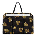 Gold Heart (NOT Real) Glitter Print Utility Tote Bag
