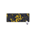 Gold Japanese Dragon Pattern Print Extended Mouse Pad