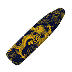 Gold Japanese Dragon Pattern Print Ironing Board Cover