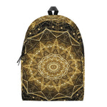 Gold Kaleidoscope Print Backpack