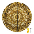 Gold Kaleidoscope Print Basketball