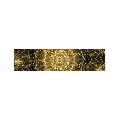 Gold Kaleidoscope Print Bed Runner