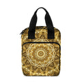 Gold Kaleidoscope Print Bible Tote Bag
