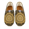 Gold Kaleidoscope Print Casual Shoes