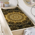 Gold Kaleidoscope Print Changing Pad Cover