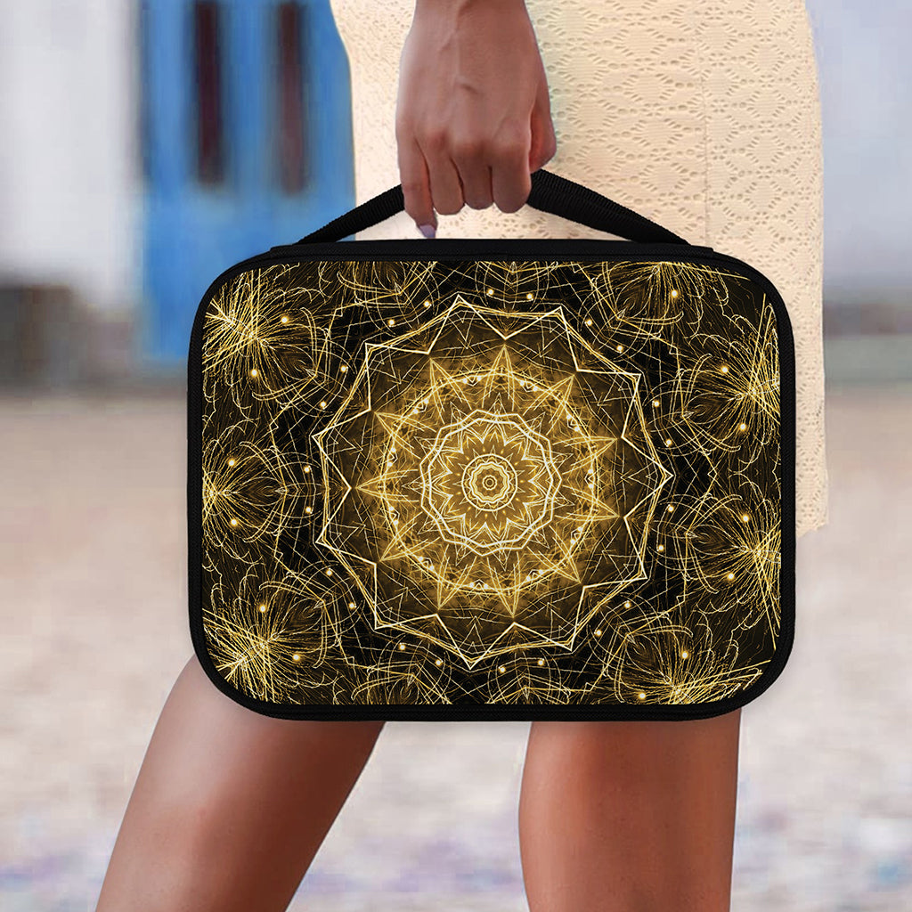 Gold Kaleidoscope Print Classic Bible Case