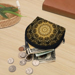 Gold Kaleidoscope Print Coin Purse