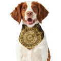 Gold Kaleidoscope Print Dog Bandana