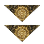 Gold Kaleidoscope Print Dog Bandana