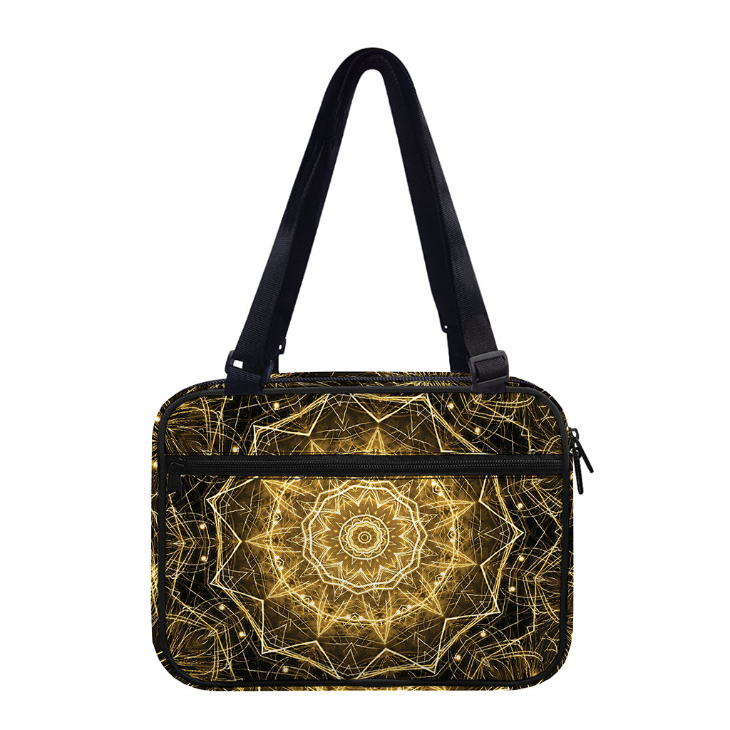 Gold Kaleidoscope Print Double Strap Bible Bag