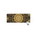 Gold Kaleidoscope Print Extended Mouse Pad