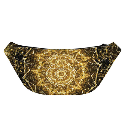 Gold Kaleidoscope Print Fanny Pack