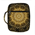 Gold Kaleidoscope Print Front Pocket Bible Bag
