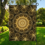 Gold Kaleidoscope Print Garden Flag