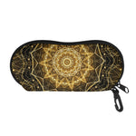Gold Kaleidoscope Print Glasses Case