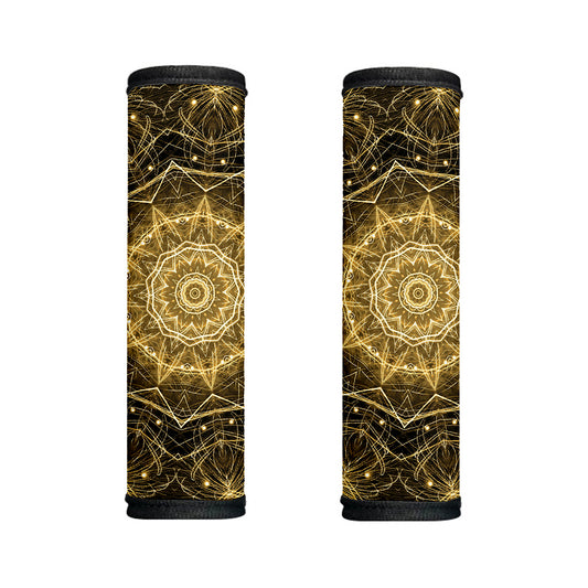 Gold Kaleidoscope Print Handle Covers