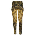 Gold Kaleidoscope Print High-Waisted Pocket Leggings