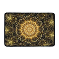 Gold Kaleidoscope Print Kitchen Mat