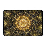Gold Kaleidoscope Print Kitchen Mat