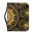 Gold Kaleidoscope Print Leather Bible Cover