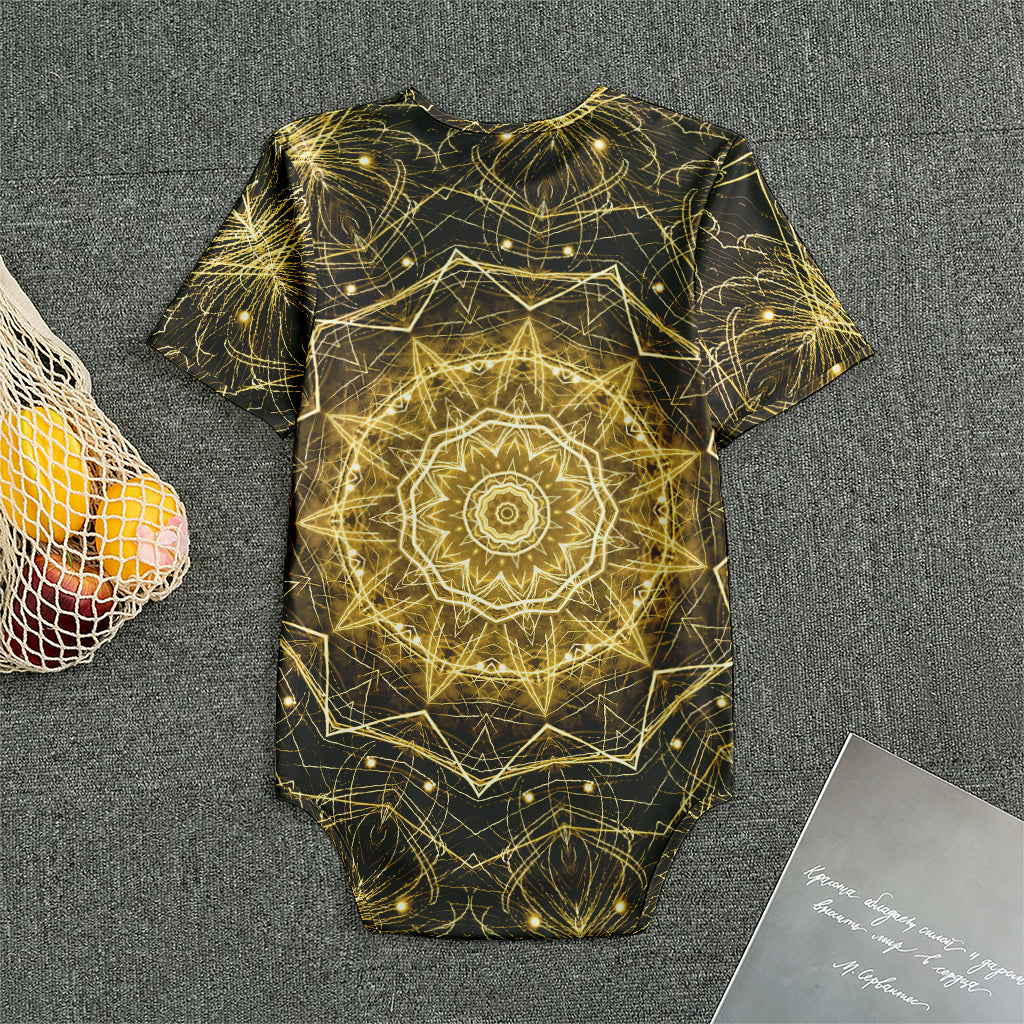 Gold Kaleidoscope Print Men's Bodysuit